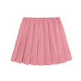 thumbnail image 5 of TEAJOPSUU Girls Pleated Mini Skirt Build In Shorts Stretch High Waist Tennis School Uniform Skirts Girls Skater Culottes 2-17 Years B-Pink, 5 of 7