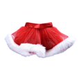 thumbnail image 1 of Niños Niñas Hilo de red Lentejuelas brillantes Tul Mini falda tutú Tema navideño Princesa Pettiskirt Diadema Fiesta Festival Disfraz Ropa de baile, 1 of 5