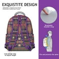 thumbnail image 5 of Artistic Nordic Style Backpack with Symmetrical Abstract Design, Durable Oxford Cloth, Adjustable Straps, Comfortable Padding, Perfect for School, Travel, Sports, and Camping, 5 of 5