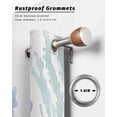 thumbnail image 6 of nqOlkjepod Outdoor Curtains for Patio Waterproof, Coral Blue Green Beige Outdoor Privacy Panels Grommet, Summer Coastal Ocean Plant Blackout Outside Curtains for Porch/Cabana 54"x108", 1 Panel, 6 of 8