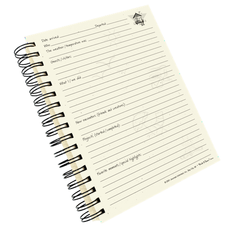 Journals Unlimited A Beach House Guided Journal, With A Blue Hard Cover
