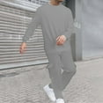 thumbnail image 2 of Men's Tracksuit 2 Piece Hoodies Casual Jogging Gym Sweat Suits Pullover Jogging Sweatshirts Cargo Pants Athletic Sweatsuits Sets - Light Gray-04,S, 2 of 8