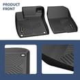 thumbnail image 4 of PIT66 TPE Floor Mats Waterproof Car Liners Fit for 2018-2022 Honda Accord Sedan All Weather Floor Liners,Non-Slip Black, 4 of 11