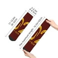 thumbnail image 2 of Goofa 2025 New Year 4 Pattern Non Slip Socks with Grips for Elderly, Crew Socks Yoga Hospital Socks Cushioned Sole Gripper Socks for Men Women, 2 of 5