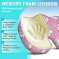 thumbnail image 5 of Premium Unicorn Pattern Memory Foam Seat Cushion Ergonomic Chair Pad for Office Chair, Car, Airplane & Bleachers Sciatica, Tailbone Hip & Back Pain Relief - Chair Cushion for Long Office Workers., 5 of 5