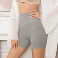 thumbnail image 4 of Women's Shapewear Shorts High Waisted Tummy Control Under Dress Shorts Seamless Butt Lifting Body Shaper Gray 2XL, 4 of 5