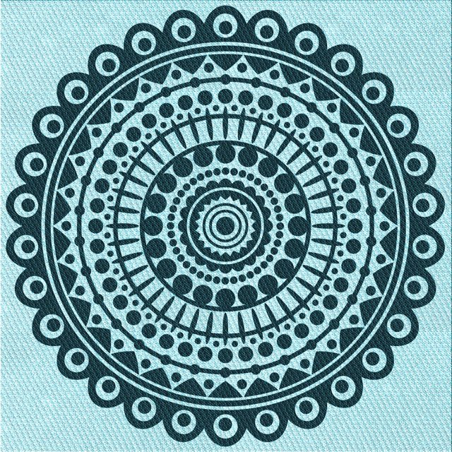 Ahgly Company Machine Washable Indoor Square Transitional Medium Teal Green Area Rugs, 4' Square