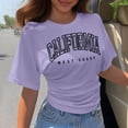 thumbnail image 2 of Korean- Casual Short Sleeve Tee with Loose Crewneck for Everyday Wear Comfortable Basic Top Ideal for Spring and Fall, 2 of 4