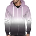 thumbnail image 1 of Gibobby Sudadera de cierre hombre Sudadera con Capucha de Forro Polar, Cierre Completo, Absorbe la Humedad y Transpirable(Rosa,XG), 1 of 4