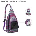 thumbnail image 4 of Mystic Mandala Sling Backpack - Exotic Floral Boho Design, Fashionable Anti-Theft Pack for Commuters, 4 of 4