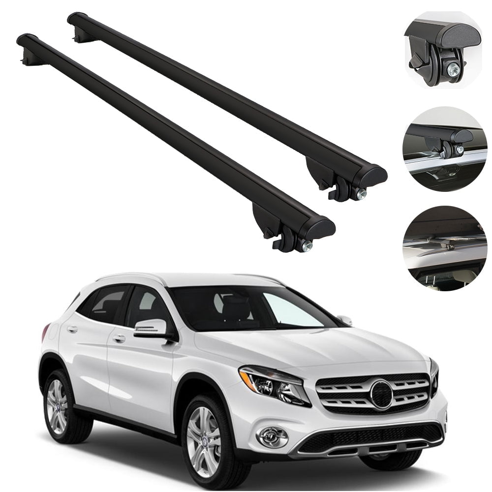Roof Rack Cross Bars For MercedesBenz GLAClass 20152021 Alu Carrier Black