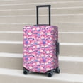 thumbnail image 5 of JUNZAN Skull Blue Flower Print Washable Luggage Cover - Fashion Suitcase Protector Fits 18-32 Inch Luggage (without luggage), 5 of 5