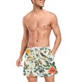 thumbnail image 3 of FORMRS Mens Swim Trunks Mesh Liner Quick Dry Casual Beach Board Shorts with Pockets, Sizes S-2XL, Light Green Floral Pattern, 3 of 9