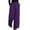 Purple panst, variant on Rhuody Pants For Womens High Waist Loose Fit Linen Blend Striped Wide Leg Pants For And Relaxed Straight Leg Slacks Simple Wear Purple L