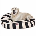 thumbnail image 2 of MajesticPet 788995510192 Lit pour Animaux Rond à Rayures Verticales 42 Pouces, Noir - Grand, 2 of 4