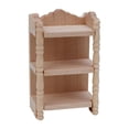 thumbnail image 3 of Yinanstore 1:12 Scale Dollhouse Rack Dollhouse Storage Shelf Organizer Miniature 3 Tier Bookcase for Diorama Photo Props Miniature Scene, 3 of 8