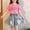 Pink, variant on Girls Short Clothing Sets Summer Cotton 2 Piece Outfits Sparkly Bow Sequin T Shirt with Denim Shorts Set Cute Casual School Jean Clothes Set Holiday Going Out Short Sets White 5-6Years