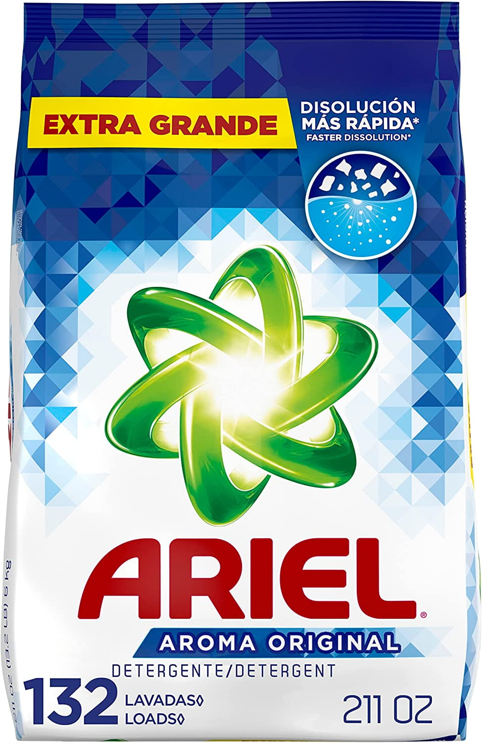 Ariel Powder Laundry Detergent, Original Scent, 132 loads, 211 oz (80339059)