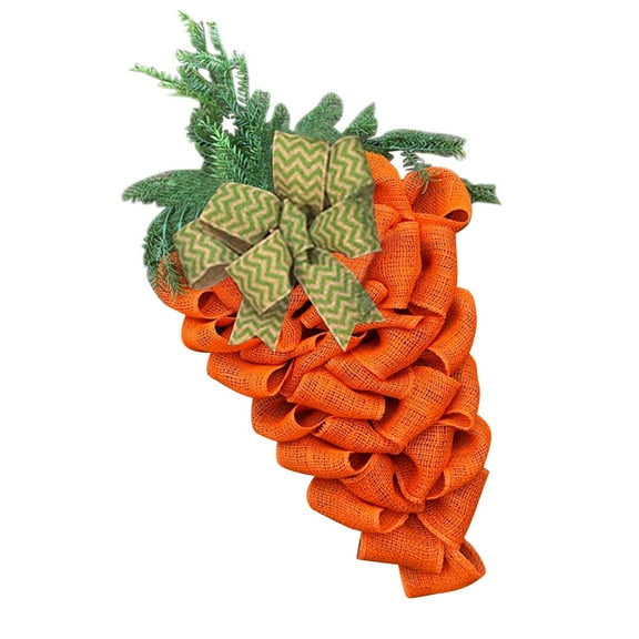 TAIAOJING Easter Artificial Lavender Carrot Wreath Flower Green Leaves Summer Fall Home Party Decorations