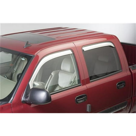 Putco Element Chrome Window Visor In Channel - 480011 Fits select: 2005-2006 CHEVROLET SILVERADO K1500, 2001-2002 CHEVROLET SILVERADO