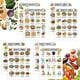 thumbnail image 5 of 12 Juegos De Pósters Con Planes De Dieta | Recetas De Cocina Y Dieta | Cuadros Decorativos | Combinaciones Nutricionales | Para El Fitness Y La Dieta En Casa, 5 of 7