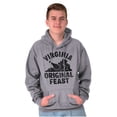 thumbnail image 5 of Funny Virginia Thanksgiving VA Turkey Hoodie Sweatshirt Women Men Brisco Brands L, 5 of 6