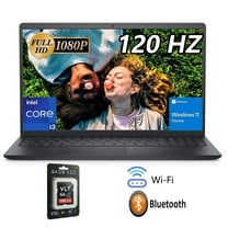 Dell Inspiron 15 3511 15.6" FHD Laptop, Intel Core i3-1215U, 8GB RAM, 256GB SSD, Intel UHD Graphics, Windows 11 - Carbon Black