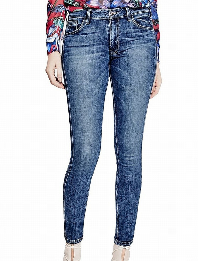 GUESS - Guess Wash Womens 27x29 Skinny Leg Mid Rise Denim Jeans