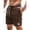 164#Coffee, variant on Mens Corduroy Shorts Casual Elastic Waist Drawstring 2026 Summer Beach Lounge Short Pink M