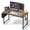 Rustic Brown, variant on edx 31" Home Office Desk for Small Spaces, Computer Desk with Storage Bag & Hook, Modern Simple Style Study Writing Table for Bedroom, Black
