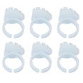 thumbnail image 2 of 100PCS Bagues de Colle d'Extension de Cils Forme de Coeur Jetable Faux Eyewinker Fleurs Tasses ToolsBlue, 2 of 5