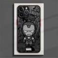 thumbnail image 3 of Cartoon Marvel Groot Spiderman Phone Case for iPhone 15 14 13 11 12 Pro Max X XS XR 7 8 Plus Mini Silicone Frame Matte PC Cover, 3 of 5