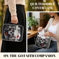 thumbnail image 2 of FOR U DESIGNS Skull Print Bible Case for Women Men Lightweight Carrying Organizer Bag Bible Protective with Handle and Zipper Handbag for Bible Study/Daily Use, 2 of 7