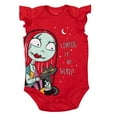 thumbnail image 3 of Disney Nightmare Before Christmas Jack Skellington Sally Infant Baby Girls 5 Pack Cuddly Short Sleeve Bodysuits Multicolor 24 Months, 3 of 5