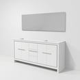 thumbnail image 6 of Lafarre 72 in W x 20 in D White Double Bath Vanity, White Quartz Top and 70 in Mirror, 6 of 9