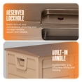 thumbnail image 2 of SOLAURA 75 Gallon Outdoor Storage Deck Box Waterproof Resin Patio Storage Box for Outside Cushions, Garden Tools and Pool Toys , Brown, 2 of 8