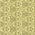 thumbnail image 1 of Ahgly Company Tapis d'Intérieur Lavable en Machine Carré Transitionnel Jaune Soleil, 6 Pieds Carré, 1 of 7