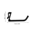 thumbnail image 2 of Phenofice 50Pcs Slotted Pegboard Hook Plastic Accessories for Retail Display Home Use Black, 2 of 8