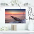 thumbnail image 1 of Longue Exposition Mer et Rivage - Impression sur Toile Pont de Mer, 1 of 3