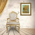 thumbnail image 3 of van Gogh, Vincent 26x32 Gold Ornate Wood Framed with Double Matting Museum Art Print Titled - Vase with Twelve Sunflowers, 3 of 4