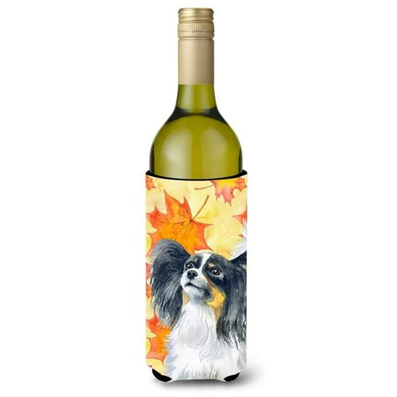 Papillon Fall Wine Bottle Beverge Insulator Hugger
