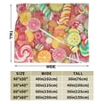 thumbnail image 3 of Colorful Candy Blanket Gifts For Kids Adults - Lightweight Throw Blanket For Bedroom Living Room Decor Soft Fuzzy Fleece Cozy Plush Bed Couch 50"X40", 3 of 7