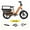 Orange(Ebike+Children's Seat+Running Board+Backseat Cushion), variant on HOVSCO HovCart Peak 1300W Electric Bicycle, 28mph E Cargo Bike, 20" x 3" E Mountain Bike for Adults, 48V/15AH UL2849
