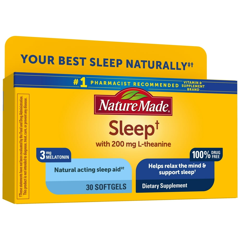 Nature Made Sleep Softgels, 30 Count for Supporting Restful Sleep