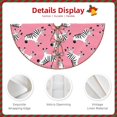 thumbnail image 3 of Fotbe Cute Cartoon Zebra Pattern Christmas Tree Skirt, Tree Skirts Plush Christmas Decorations, Christmas Tree Skirts Xmas Decorations Holiday Party Decor-30", 3 of 6