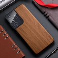 thumbnail image 1 of Bamboo Wood Pattern Leather Back Cover For Samsung Galaxy S21 S22 S20 Ultra Plus FE Phone Case, 1 of 4