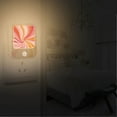 thumbnail image 2 of Yayeee 2-Pack Plug in LED Night Lights with Light Sensors Motion Detectors, Swirling Lines, 2 of 7