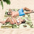 thumbnail image 6 of GZHJMY Beach Towel for Women Girls, Elegant Coffee Pattern Bath Towel, Oversized Lightweight Sport Towel, 31x71 Inch, 6 of 7