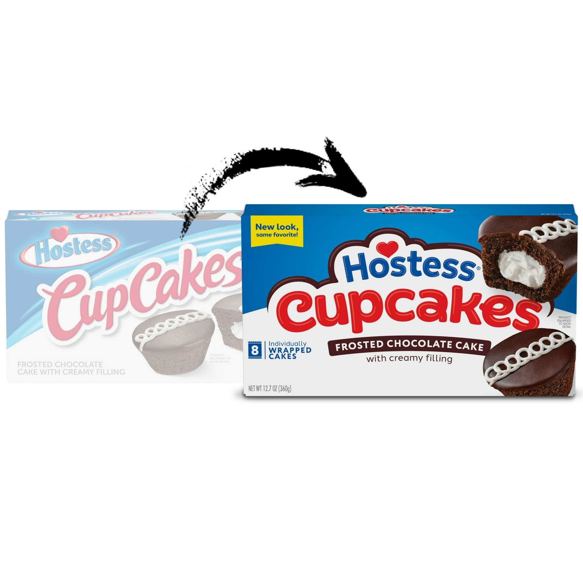 (3 pack) Hostess Cupcakes, Chocolate Snack Cakes, 12.7 oz Box (8 Ct.)