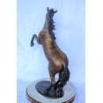 thumbnail image 4 of Nifao Exquisite Galloping Horse Bronze Statue, Exceptional Detail – Home Decor Sculpture, 28"L x 12"W x 40"H, 4 of 10